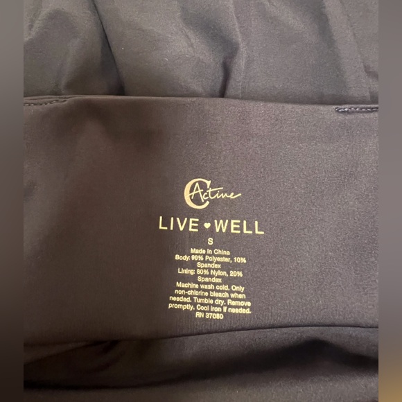 C Active Navy Athletic Skirt with Built in Shorts - Picture 4 of 4